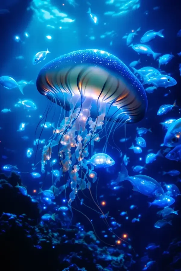 深海秘境 - 纪录片海报，2025年法国出品